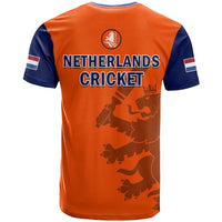 Netherlands Cricket T Shirt ODI Simple Orange Style - Wonder Print Shop