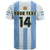Custom Argentina Football T Shirt World Cup La Albiceleste 3rd Champions Proud - Wonder Print Shop