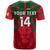 Custom Cameroon Football T Shirt Les Lions Indomptables Red World Cup 2022 - Wonder Print Shop