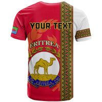 Custom Eritrea T Shirt African Pattern Happy Independence Day Version White - Wonder Print Shop
