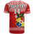 Custom Text And Number Tonga Rugby T Shirt Mate MaA Tonga Pacific Ngatu White - Wonder Print Shop