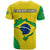 Brazil Football T Shirt Brasil Map Come On Canarinho Sporty Style - Wonder Print Shop