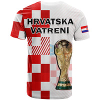 Croatia Football T Shirt Hrvatska Checkerboard Champions WC 2022 - Wonder Print Shop