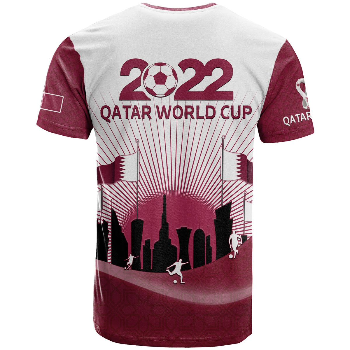 Qatar T Shirt Happy 144th Independence Anniversary Mix World Cup 2022 - Wonder Print Shop