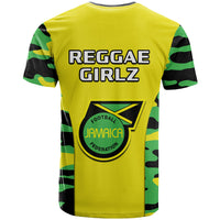 Jamaica Football T Shirt Reggae Girlz 2023 Cup Of Nations Ver.02 - Wonder Print Shop