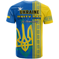 Ukraine Unity Day T Shirt Folk Ukrainian Coat Of Arms - Wonder Print Shop