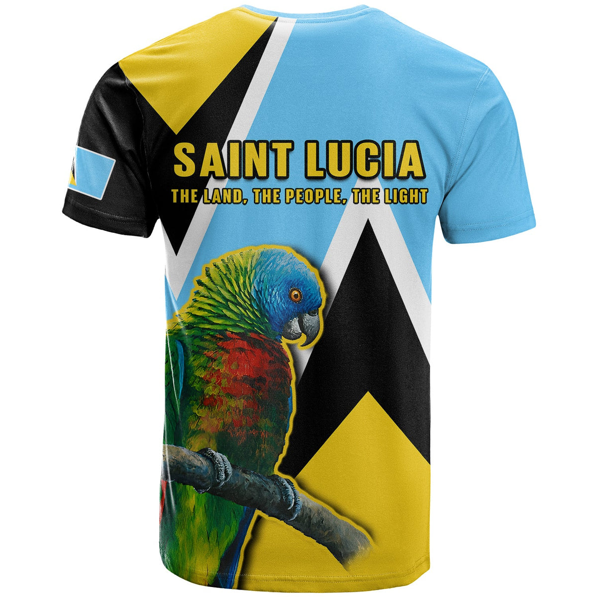 Saint Lucia T Shirt Saint Lucian Parrot Simple Style - Wonder Print Shop