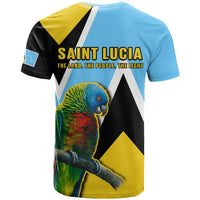 Saint Lucia T Shirt Saint Lucian Parrot Simple Style - Wonder Print Shop
