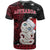 Custom New Zealand Christmas T Shirt Hei Tiki Red Pohutukawa Meri Kirihimete - Wonder Print Shop
