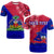 Custom Haiti T Shirt Haiti Flag Dashiki Simple Style - Wonder Print Shop