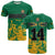 Custom Jamaica Athletics T Shirt Jamaican Flag With African Pattern Sporty Style - Wonder Print Shop