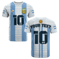 Custom Argentina T Shirt Football 2022 Vamos La Albiceleste - Wonder Print Shop