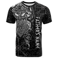 Custom Viking Dad T Shirt Odin Runes Fathers Day LT13 - Wonder Print Shop