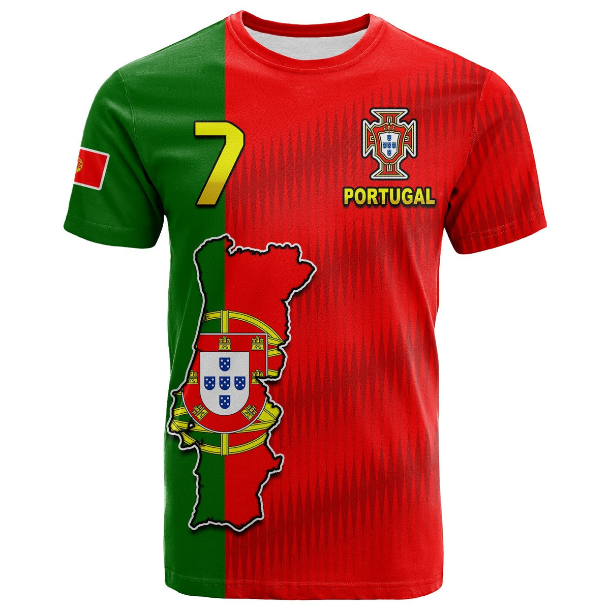 Custom Portugal T Shirt Football 2022 Style Flag Portuguese Champions LT13 - Wonder Print Shop