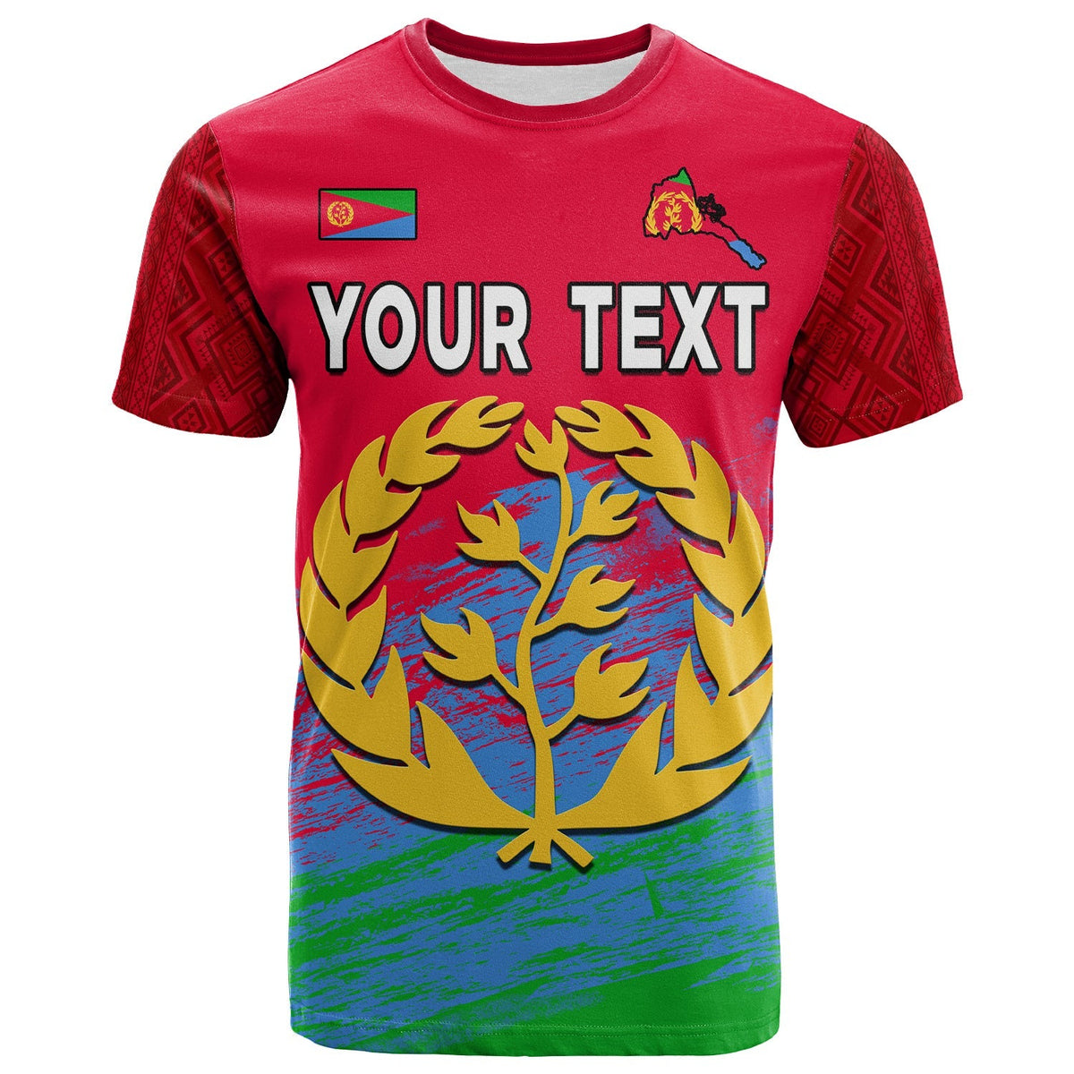 Custom Eritrea T Shirt Eritrean Independence Day LT13 - Wonder Print Shop