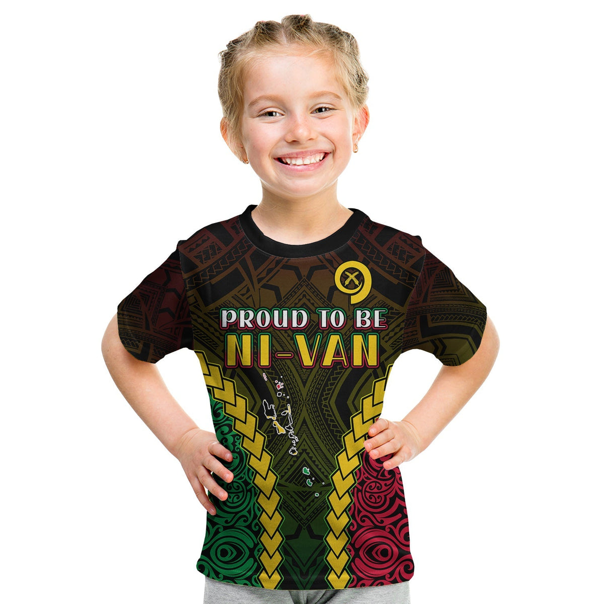 Custom Vanuatu Indigenous T Shirt Proud To Be Ni Vanuatu Polynesian Pattern LT13 - Wonder Print Shop