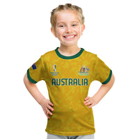 Custom Australia Soccer T Shirt World Cup Football 2022 Socceroos with Kangaroos LT13 - Wonder Print Shop