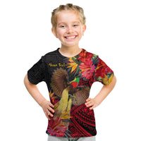 Custom Personalised Papua New Guinea T Shirt KID Bird of Paradise LT13 - Wonder Print Shop