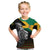 Custom Jamaica Lion T Shirt Jamaican Pattern Version Black LT13 - Wonder Print Shop