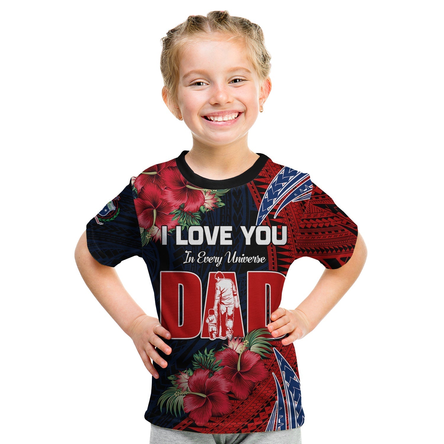 Samoa Fathers Day T shirt KID Polynesian Best Dad Ever LT13 - Wonder Print Shop