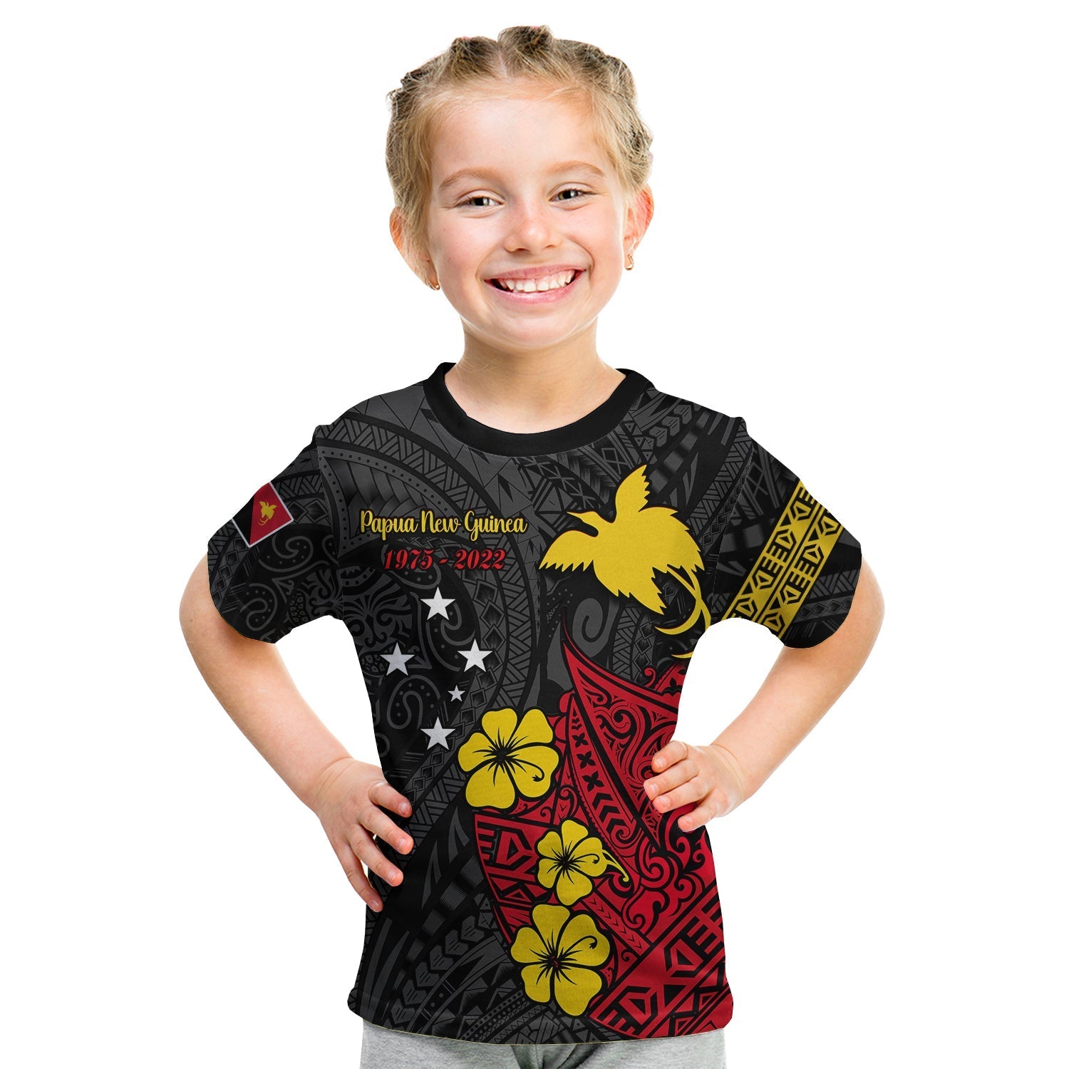Papua New Guinea Anniversary T Shirt KID 47th Independence Day Since 1975 LT13 - Wonder Print Shop