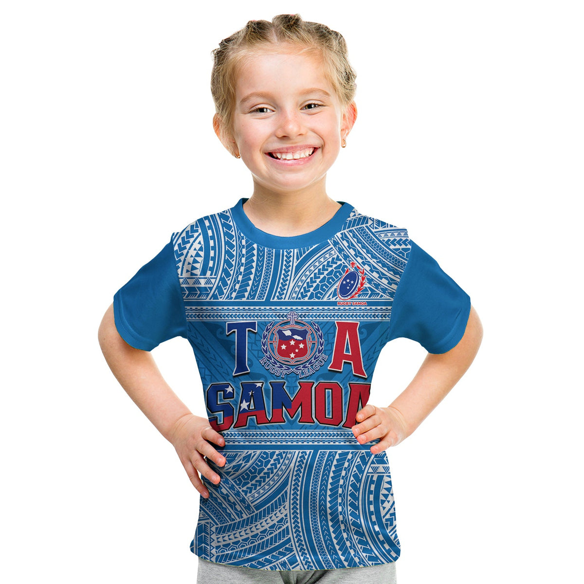 Toa Samoa Rugby T Shirt Samoan Pattern Be Unique LT13 - Wonder Print Shop