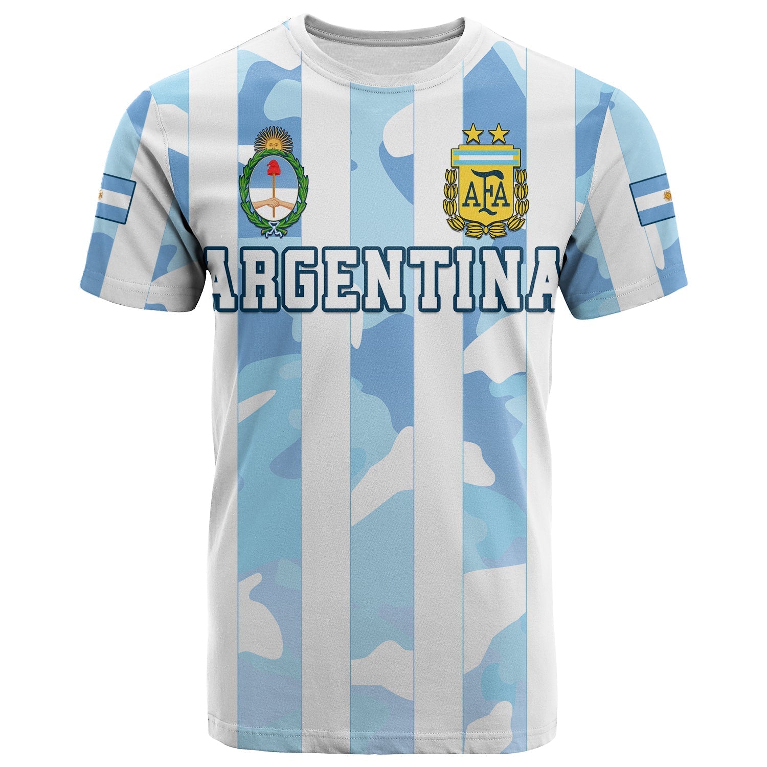 Argentina Football T Shirt AFA Champions 2022 Sporty Style - Wonder Print Shop
