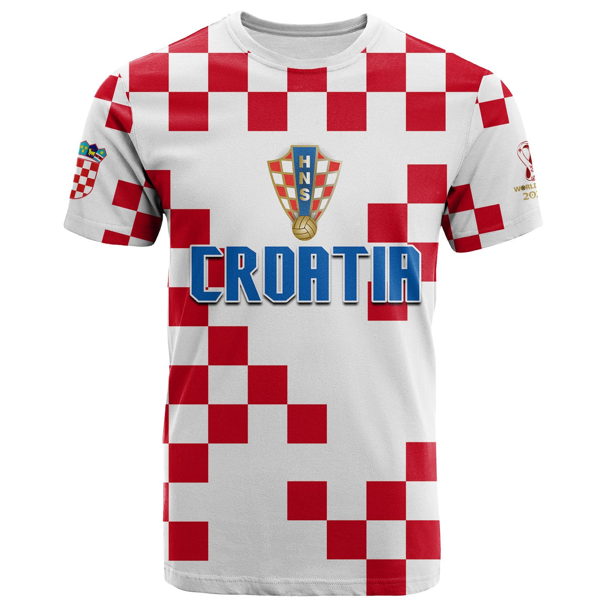 Croatia Football T Shirt World Cup Champions 2022 Hrvatska LT13 - Wonder Print Shop