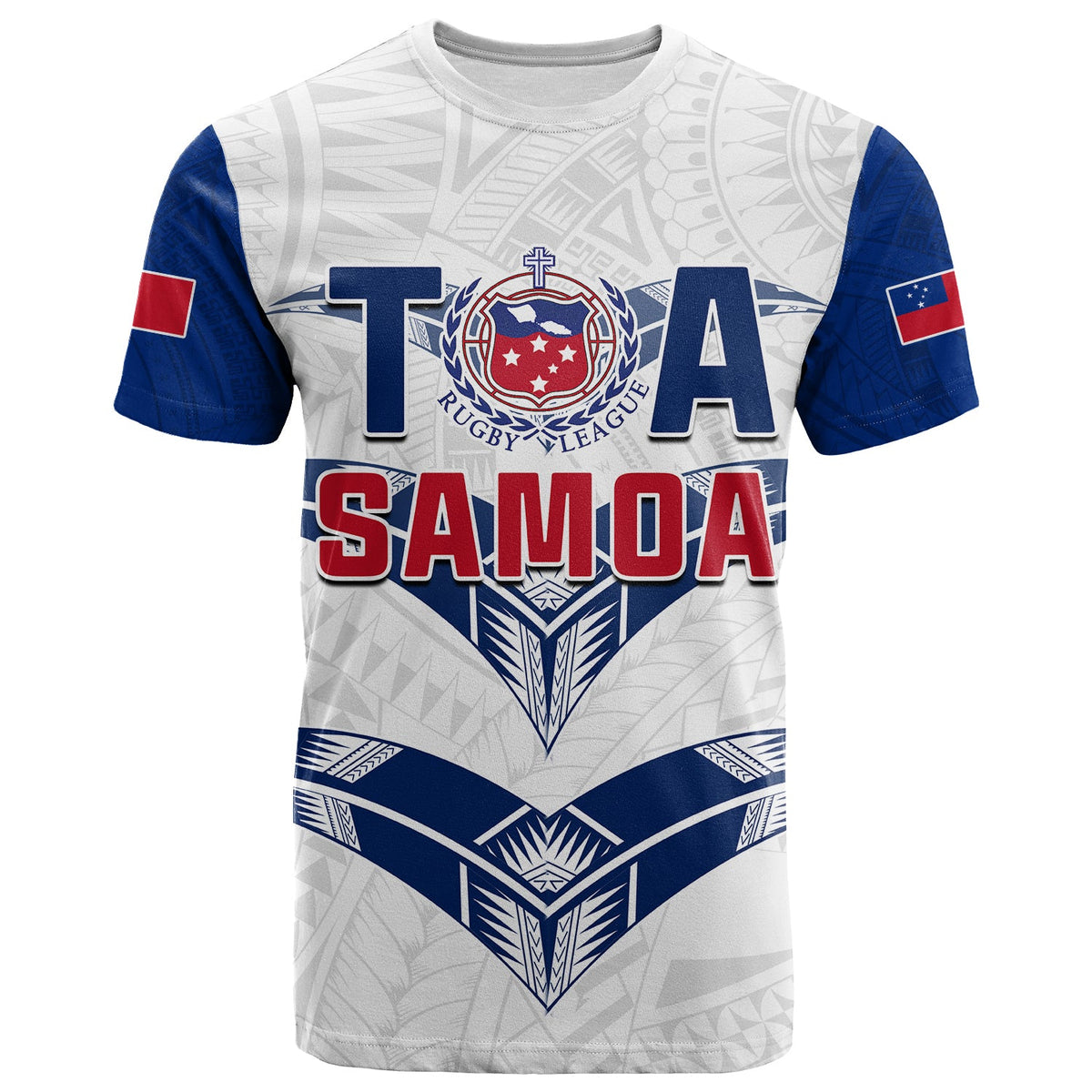 Custom Toa Samoa Rugby T Shirt Siamupini Proud White LT13 - Wonder Print Shop
