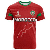 Custom Morocco Football T Shirt Champions World Cup New History LT13 - Wonder Print Shop