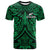 New Zealand Silver Fern Rugby T Shirt All Black Green NZ Maori Pattern LT13 - Wonder Print Shop