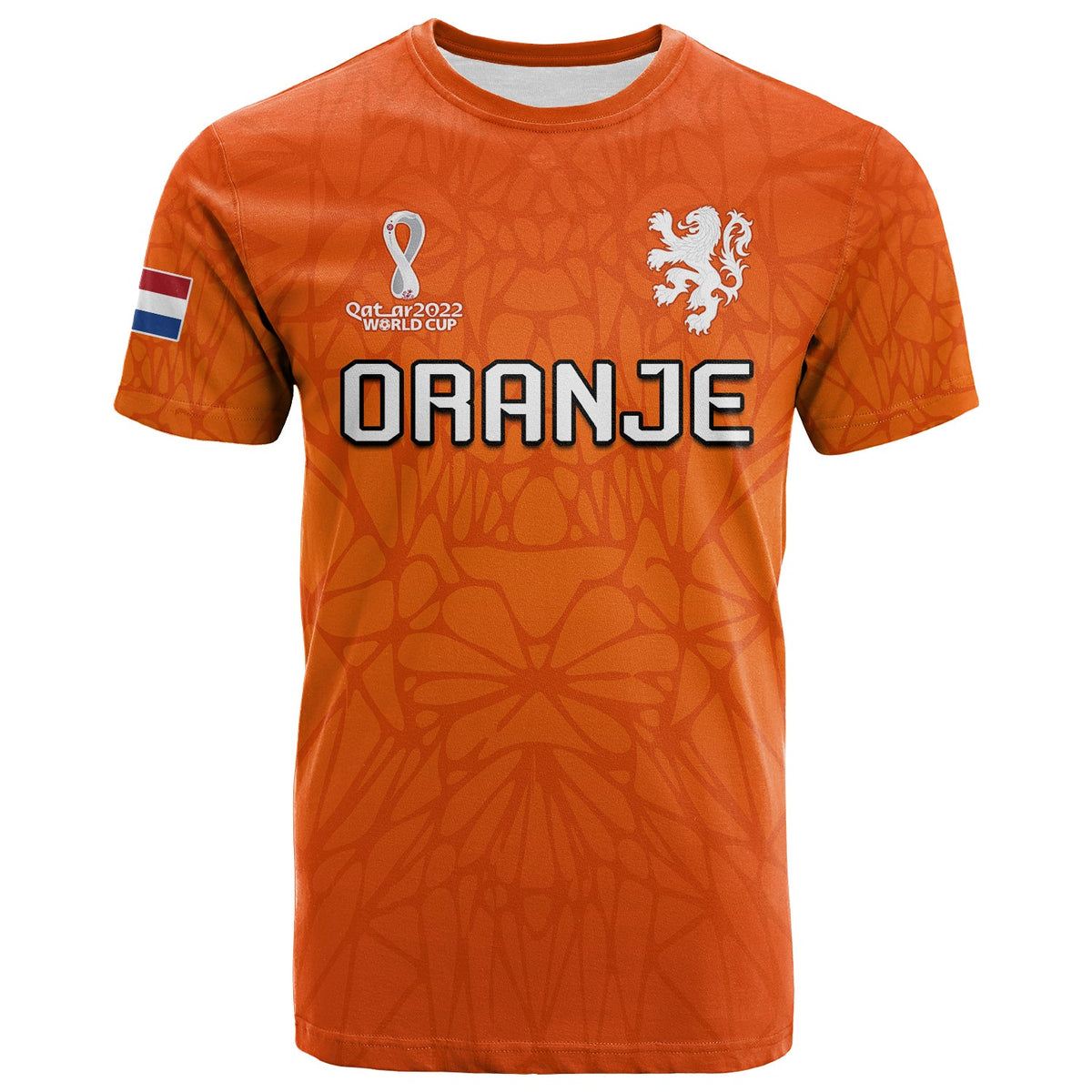 Custom Football T Shirt 2022 Soccer World Cup Oranje Champions LT13 - Wonder Print Shop