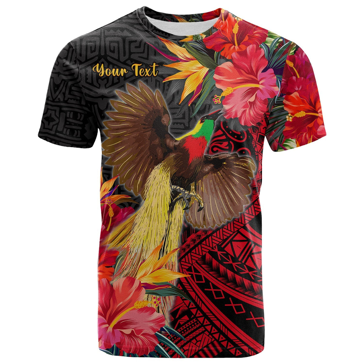 Custom Papua New Guinea T Shirt Bird of Paradise LT13 - Wonder Print Shop