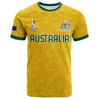 Custom Australia Soccer T Shirt World Cup Football 2022 Socceroos with Kangaroos LT13 - Wonder Print Shop