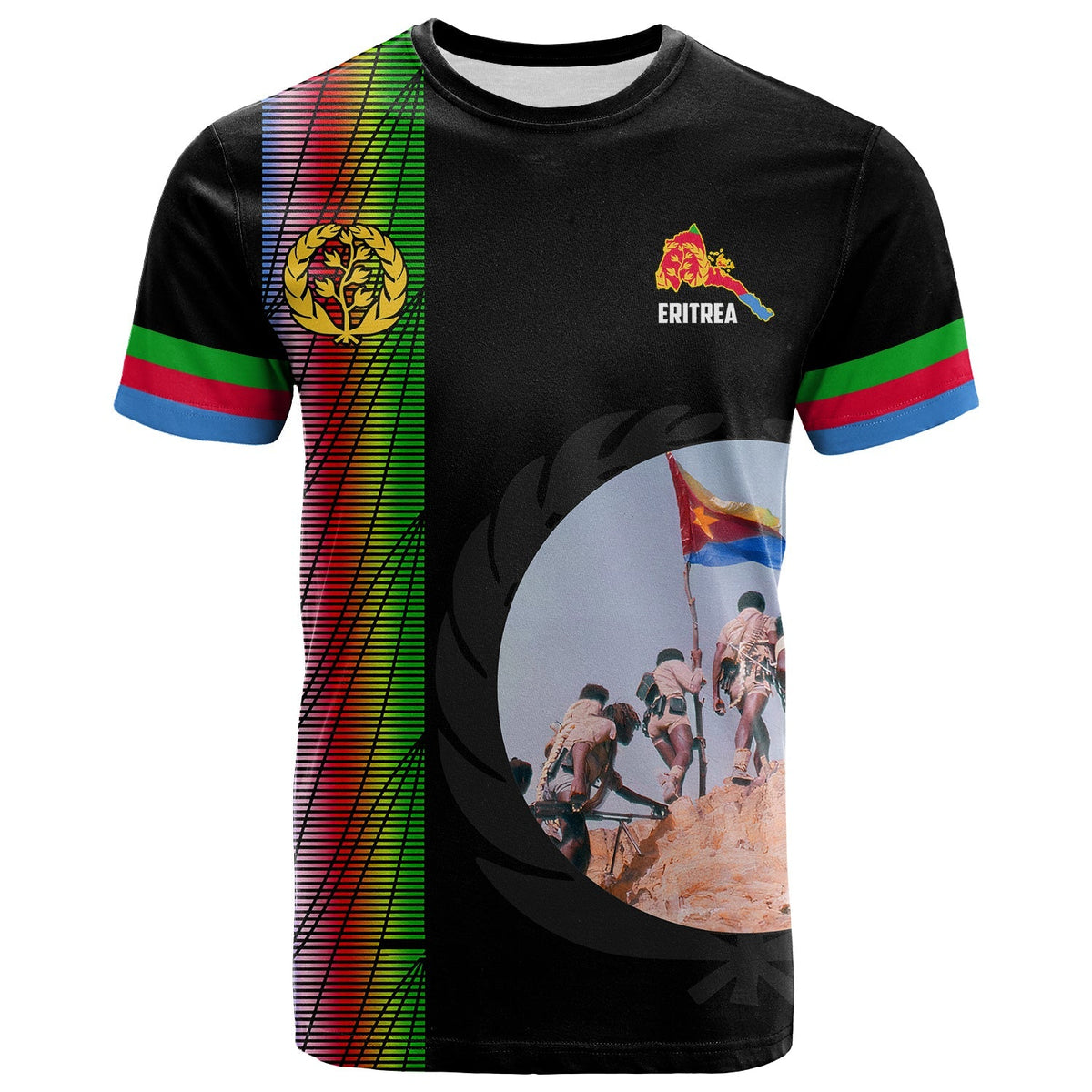 Custom Eritrea EPLF T Shirt Spirit Eritrean LT13 - Wonder Print Shop