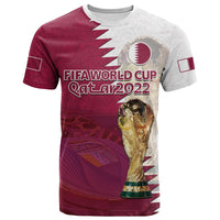 Custom Qatar Football T Shirt Champions Qatari Al Janoub Stadium WC 2022 - Wonder Print Shop
