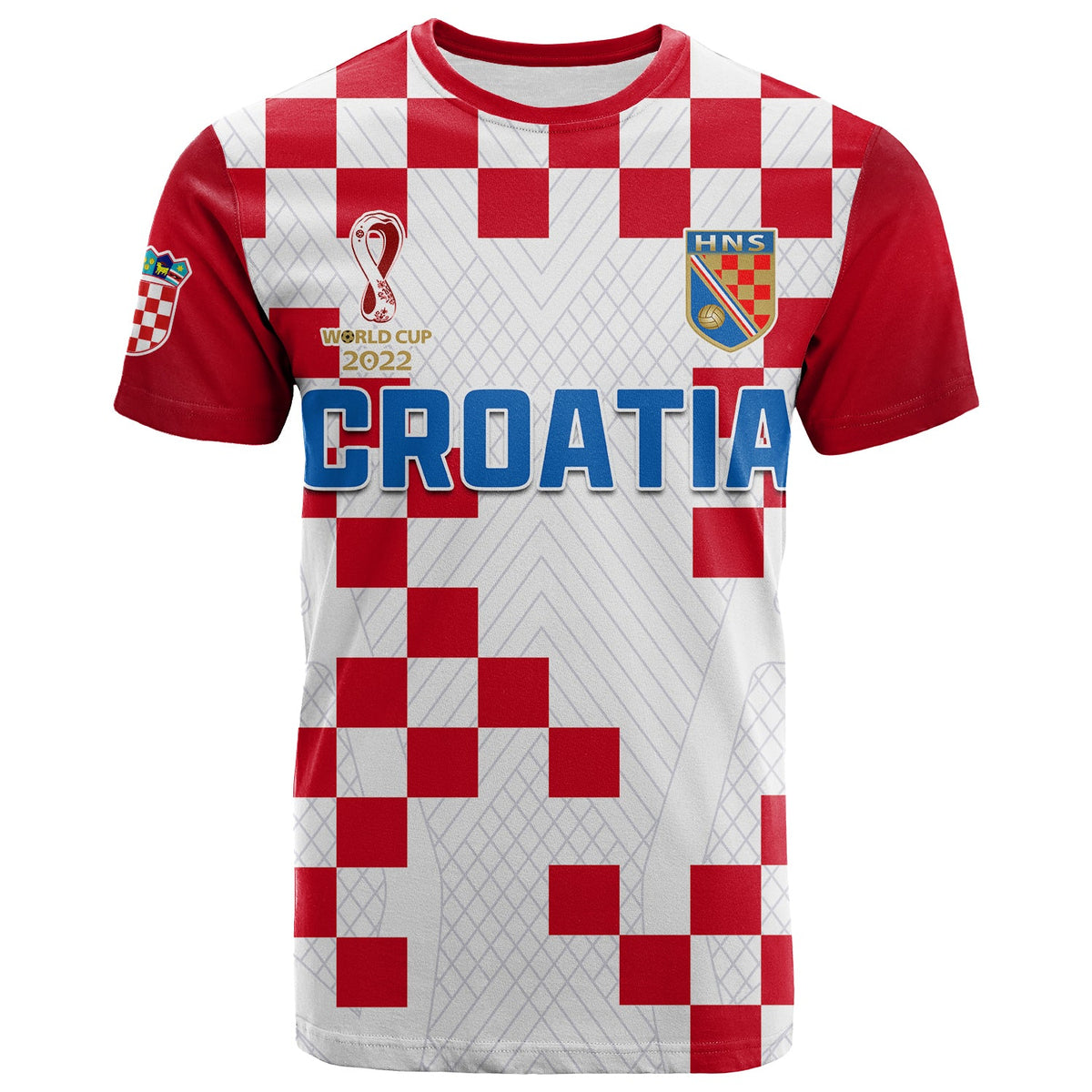 Croatia Football T Shirt Vatreni Hrvatska Champions 2022 World Cup LT13 - Wonder Print Shop