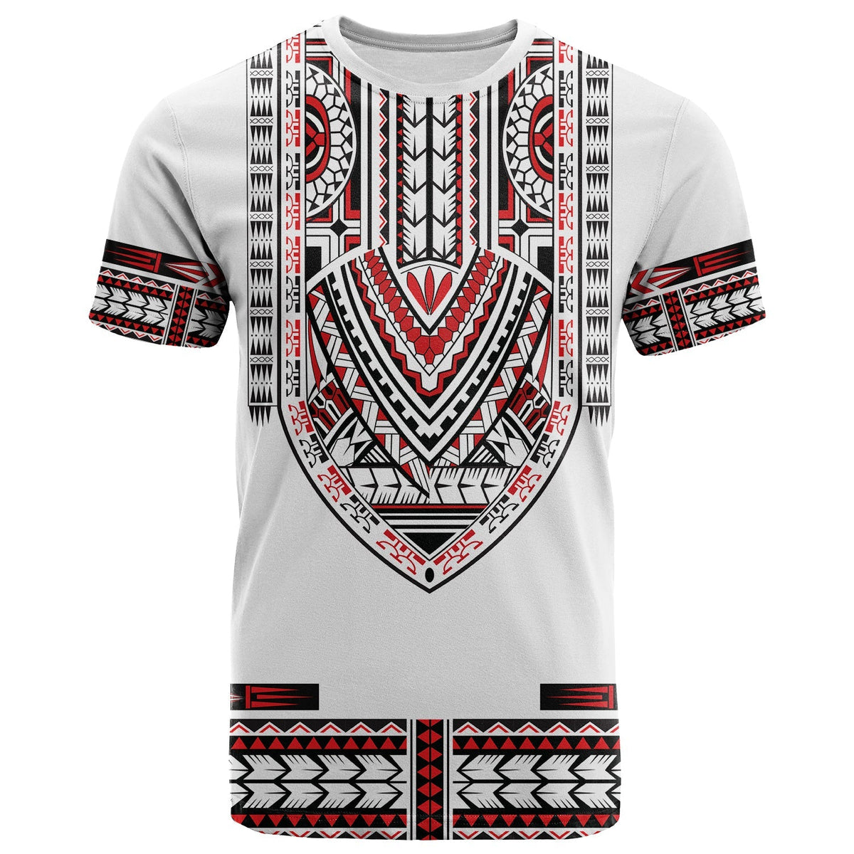 Custom Polynesian T Shirt Dashiki With Polynesian Tattoo Royal Version - Wonder Print Shop