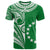 Custom Cook Islands Tatau T Shirt Symbolize Passion Stars Version Green LT13 - Wonder Print Shop