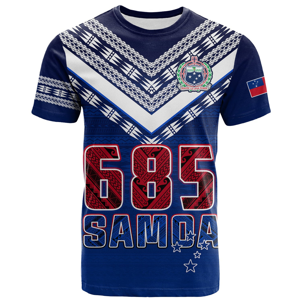 Custom Samoa 685 T Shirt Uso Aso Uma Toa Samoa Rugby History Made LT13 - Wonder Print Shop