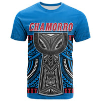 Custom Guam Chamorro T Shirt Latte Stone Blue Polynesian Haligi LT13 - Wonder Print Shop