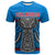 Custom Guam Chamorro T Shirt Latte Stone Blue Polynesian Haligi LT13 - Wonder Print Shop