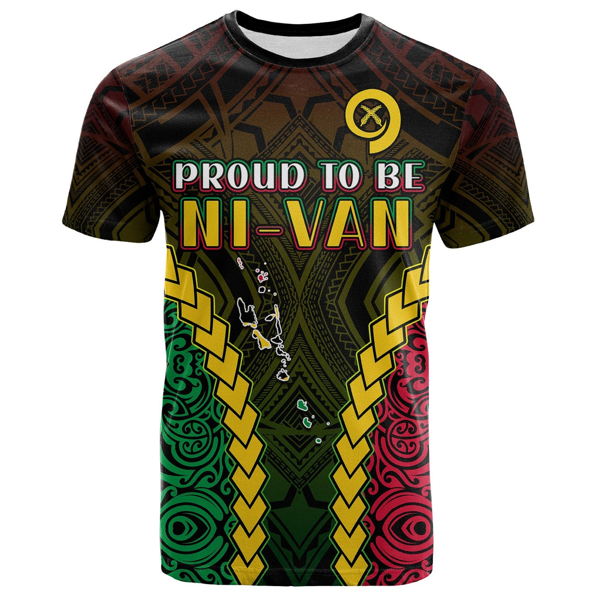 Vanuatu Indigenous T Shirt Proud To Be Ni Vanuatu Polynesian Pattern LT13 - Wonder Print Shop