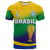 Brazil Football T Shirt Soccer 2022 World Cup Selecao Brasil Campeao Style Color Flag LT13 - Wonder Print Shop