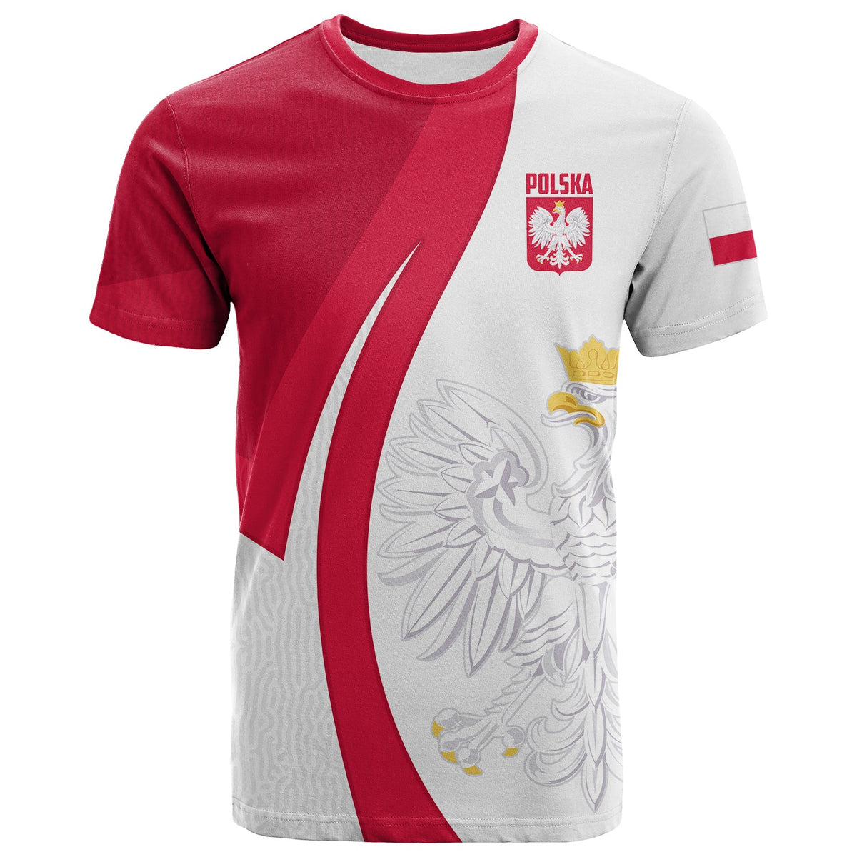 Custom Poland Football T Shirt Come On Biao Czerwoni Soccer Polski Champions World Cup LT13 - Wonder Print Shop