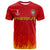 Custom Portugal Football T Shirt Champions Soccer World Cup My Heartbeat Fire LT13 - Wonder Print Shop