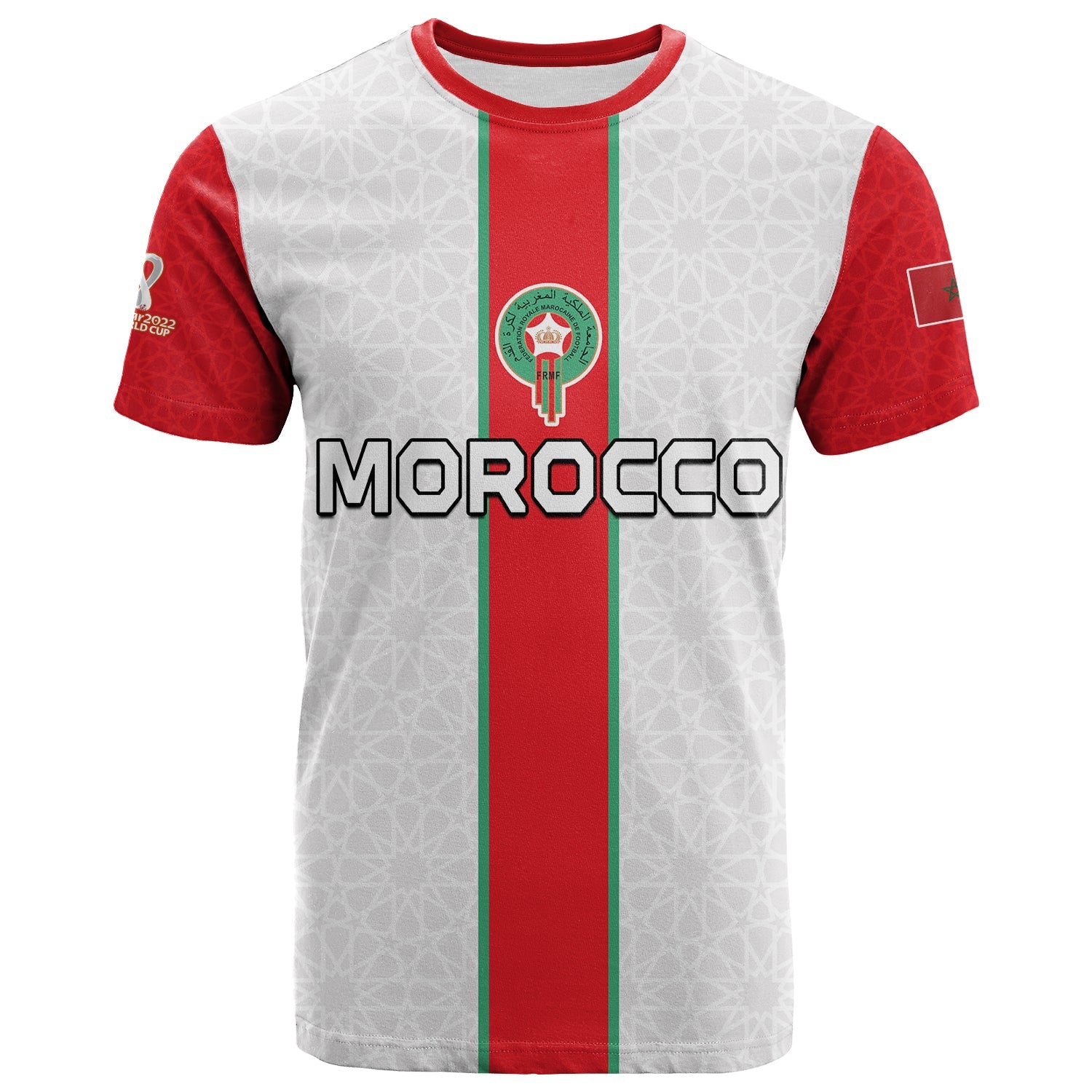 Morocco FootbT Shirt World Cup 2022 Soccer Lions de l'Atlas Champions LT13 - Wonder Print Shop
