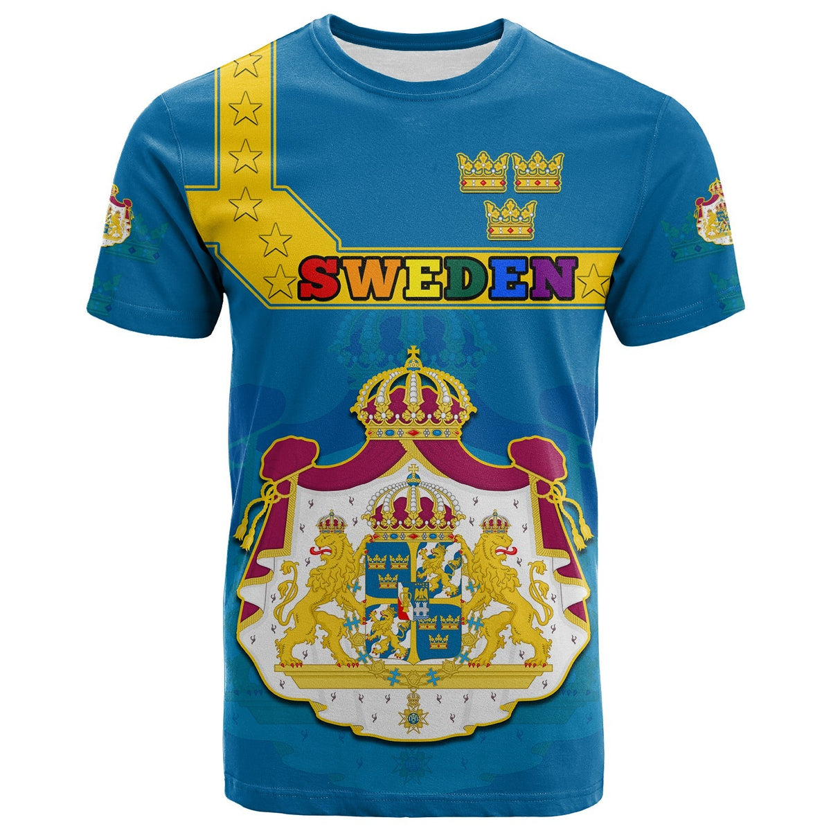 Custom Sweden LGBT Day T Shirt Be Proud Of Who You Are - Wonder Print Shop