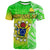 Custom Happy Mangaia Gospel Day T Shirt Cook Islands Coat Of Arms Polynesian Pattern - Wonder Print Shop