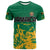 Custom Jamaica Athletics T Shirt Jamaican Flag With African Pattern Sporty Style - Wonder Print Shop
